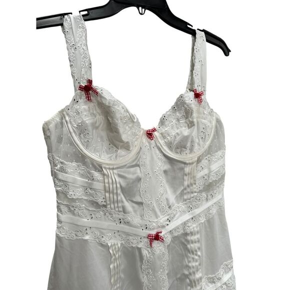 For Love & Lemons Martha White Corset Mini Slip Dress - Size M - NWT - Picture 4 of 5